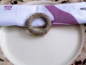 Set of 4, Silver Spring Napkin Ring